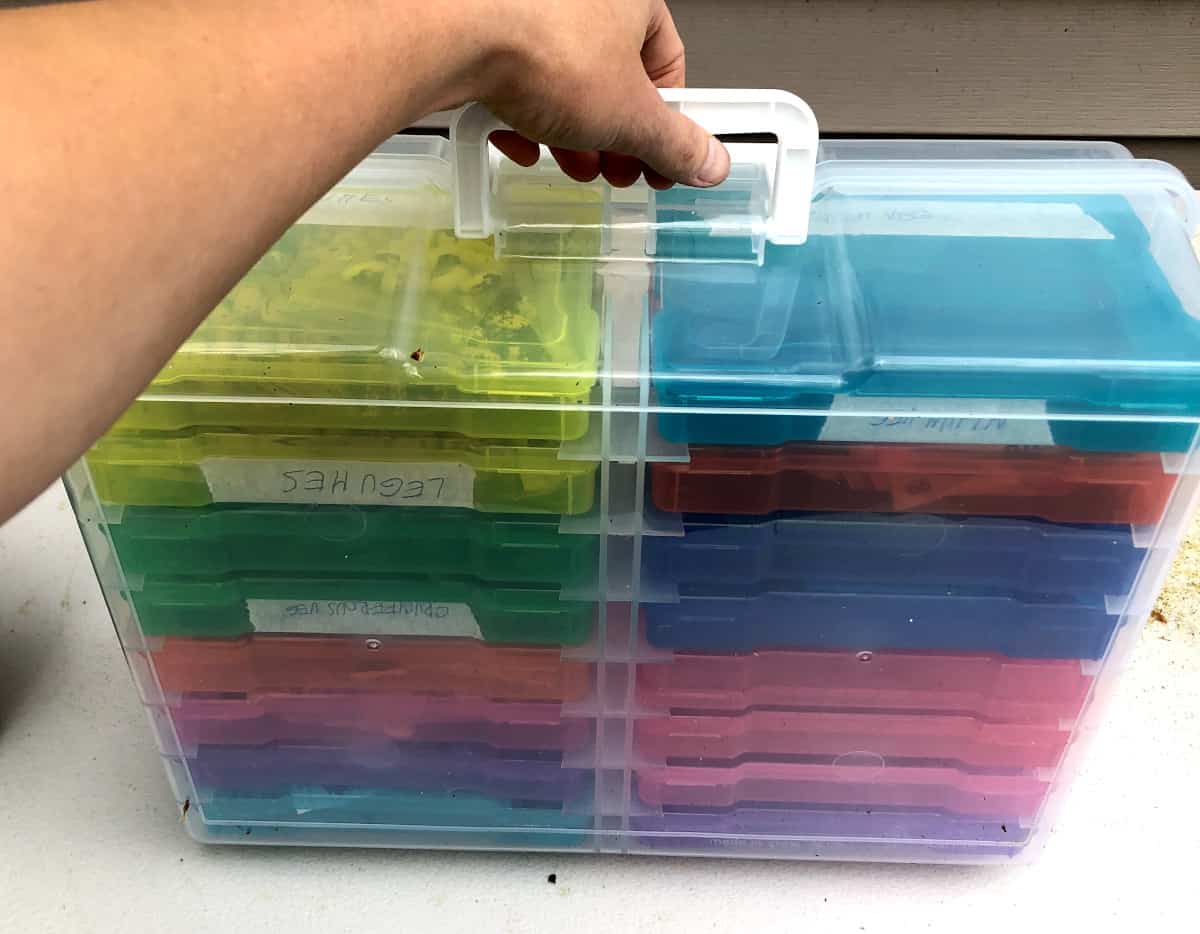 My seed storage. Photo by Pantry Stocking Garden